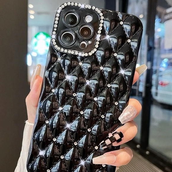 Iphone 14 Rhinestone Decor Phone Case - Picture 2 of 3